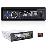 CAMECHO 1Din Autoradio mit CD DVD Player, Autoradio 1 DIN mit Bluetooth 5.1...