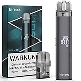 KINEX E Zigarette Pod System Starterset, EVIO M PRO mit Einstellbarem...