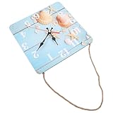 WEKADRIN Vintage Hänge Wanduhr Quadratisch 10 Nordischer Stil Dekoration...