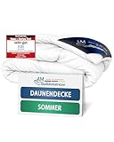 DormiGood - 100% Daunen - Hochwertige Sommerdaunendecke 135x200 -...