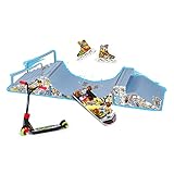 Huaqgu Fingerboard Skatepark Set Finger Skateboard Rampe Mit...