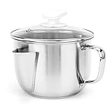 Fetttrennkanne Edelstahl,DMOPRDNB Fettabscheider mit Deckel, Fettkanne aus...