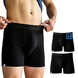 ALPIN LOACKER Merino Boxershorts Herren 2er Pack mit Coolmax-Technologie I...