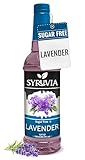 Syruvia Zuckerfreier Lavendelsirup – 750 ml Premium-Sirup mit...