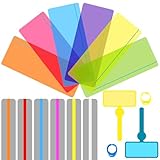 Ysimple 16 Stück Geführte Lesestreifen Set, Farbige Leselineal mit...