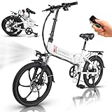 SAMEBIKE 20 Zoll E Bike Elektrofahrrad City EBike klapprad mit 48V 10,4Ah...