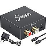 Snxiwth Audio Konverter Digital auf Analog Wandler Koaxial Optischer zu...