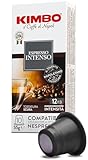 Kimbo Intenso Kaffeekapseln, kompatibel mit Nespresso, 10 Packungen mit 10...