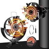 highsam kaminventilator, 6 flügel Ofenventilator Ohne Strom, Ventilator...