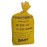 Schamottemörtel C II 25 kg – Feuerfester Ofenmörtel für Kaminbau,...