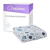 Dailydream Kinder Gewichtsdecke | 90x120 | 2,3 kg | Motiv Wald | aus 100%...