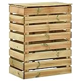 Komposter aus Holz | BxTxH 80x50x100cm | Kiefernholz Lattenrost |...