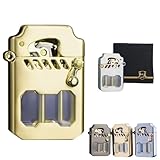 Metal Rocker Feuerzeug, Transparentes Metall-Flip-Feuerzeug,...