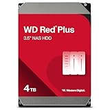 WD Red Plus interne Festplatte NAS 4 TB (3,5 Zoll, Workload-Rate 180...