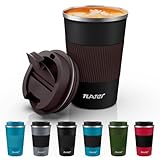 Tlater Kaffeebecher to go, 380ml Thermobecher- Isolierbecher mit...