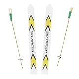 Nordstern Miniatur Ski mit Ski-Stöcken - Sportliche Skier als Zubehör...