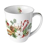 Ambiente Kaffeetasse Teetasse Becher mug 0,4 l Fine Bone China Porzellan...