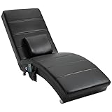 HOMCOM Relaxliege mit Massagefunktion Loungesessel Ergonomisch hohe...