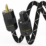 Monosaudio P078 HiFi Netzkabel Audiophil Stromkabel 1,5M Kupferabschirmung,...