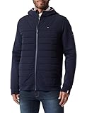 Tommy Hilfiger Herren Mix Media Hooded Zip Through Mw0mw34211 Durchgehender...