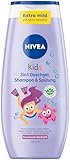 NIVEA KIDS 3in1 Duschgel, Shampoo & Spülung, Pflege und Reinigung für...