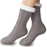 Effeet Warme Kuschelsocken Stoppersocken für Damen, Furry Dicke...