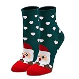 Weihnachtssocken Damen: Bunte Lustige Baumwolle Muster Tiere Socken -...