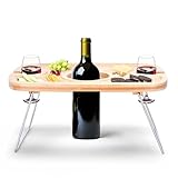 Liebspecht Wein-Picknick-Tisch - Aperitivo Tablett - tragbarer...