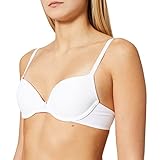 Iris & Lilly Damen Push-up-BH Mikrofaser, Weiß, 80A