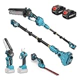 SEESII 6 Zoll Mini Kettensäge mit Teleskopstange & 33 mm Elektro...