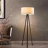 lux.pro Stehlampe Newport 1-flammig Tripod Lampe für Wohnzimmer 140 cm...