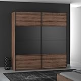 FORTE Dreamer Kleiderschrank 200,Schrank mit Schwebetüren, 2-türig,...