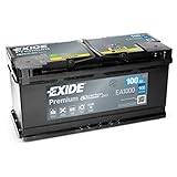 Exide Premium Carbon Boost 100AH 900A/EN Autobatterie -Neues Modell...