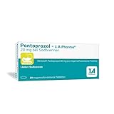 Pantoprazol - 1 A Pharma 20 mg bei Sodbrennen, 14 magensaftresistente...