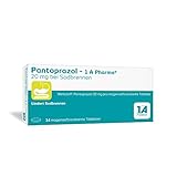 Pantoprazol - 1 A Pharma 20 mg bei Sodbrennen, 14 magensaftresistente...