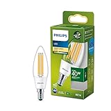 Philips LED Classic ultraeffiziente E14 Lampe, mit Energieeffizienzklasse...