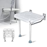 PEALOV Duschklappsitz Für Wandmontage,Badestuhl Duschhocker Klappbarer...