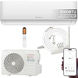 Split Klimaanlage 9000 BTU HANTECH H-PRO Heiz-&Kühlfunktion, Luftfilter,...