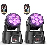 2er 7X15W Moving Head Wash Mini Bühnenlicht dmx512 RGBW Lichteffekte 5...