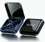 argtnayk 4-Fach Tablettenbox Integriertem Pillen-Spalter Tragbarer...