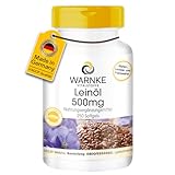 Leinöl 500mg Kapseln - Flaxseed Oil 500mg - 250 Softgels - pflanzliche...