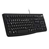 Logitech K120 Kabelgebundene Business Tastatur für Windows und Linux,...