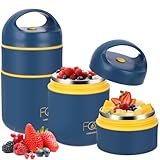 Royouzi Müslibecher to go, Joghurtbecher to go 680ml Doppelschicht...