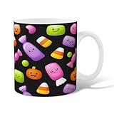 Candy Keramik-Kaffeetasse, Halloween, verspielter Kürbis, Geist,...