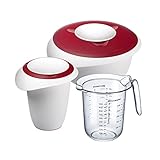 Westmark Back-Set, 3-tlg.: 1 Rührschüssel 2,5 l, 1 Quirltopf 1 l, 1...