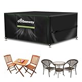 BEEWAY Gartenmöbel Abdeckung Wasserdicht, Schutzhülle Abdeckplane für...