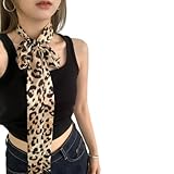 JUNNASALIKER Modischer Langer Schal Mit Animal Print Für Krawatten...