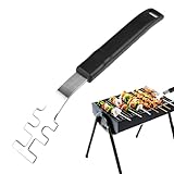Edelstahlkopf Grillrost-Heber, Grillrostheber 27cm, Grillrost Heber...