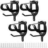 4 Stück Trensenhalter Pferd, Trensenhalter Schwarz aus Metall,...