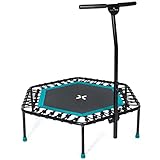 SportPlus Trampolin Indoor - Fitness Trampolin klappbar Ø126cm - Trampolin...